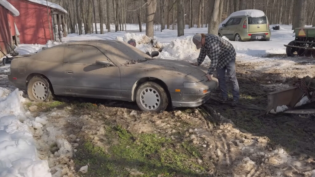 Watch This Barn-Kept Nissan 240SX Get Its First Wash in Nearly 30 Years