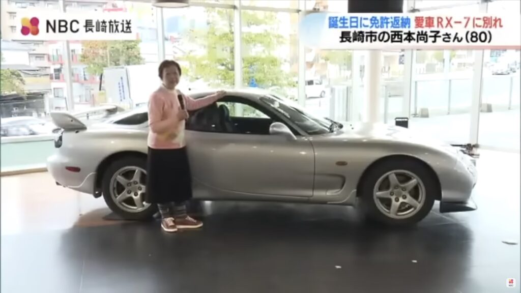 All I Want When I'm 80 Is to Be as Cool as This RX-7 Driving Japanese Lady