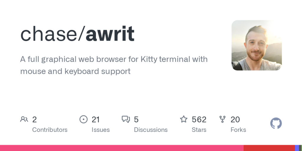 chase/awrit: A full graphical web browser for Kitty terminal with mouse and keyboard support