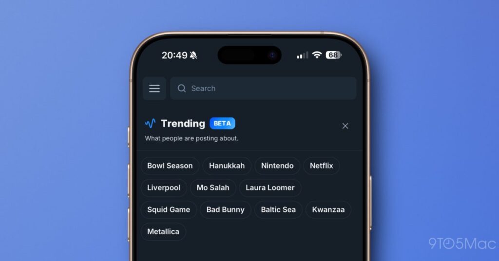 Bluesky launches beta version of Trending Topics feature