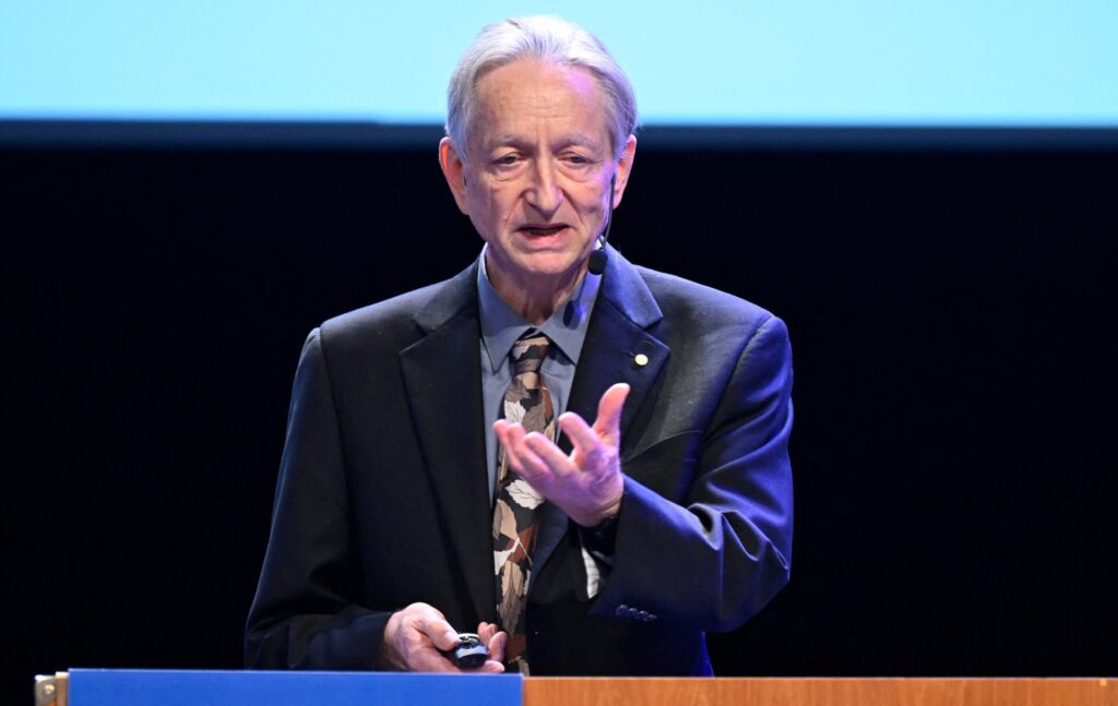 Geoffrey Hinton, , who won the Nobel and Turing prizes for his work on artificial intelligence.