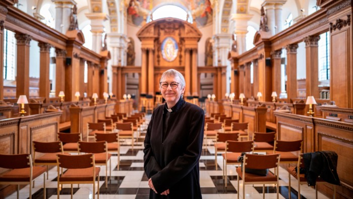 Rector of St Bride’s Church in Fleet Street, London, Alison Joyce.