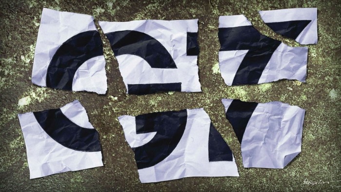 Illustration of a torn-up piece of paper with ‘G7’ written on it