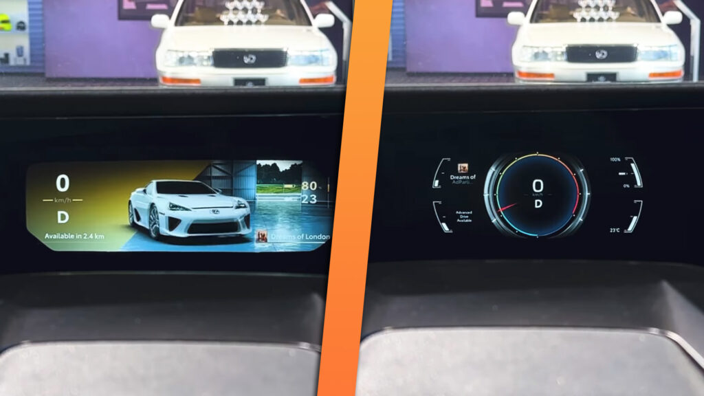 Looks Like Lexus Is Doing Swappable Retro Gauges Too With LFA, AE86 Themes