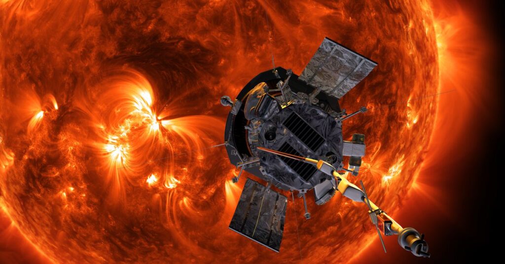 An artist’s rendering of the Parker Solar Probe