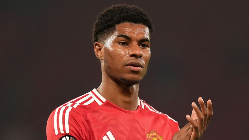 Marcus Rashford has been named on the bench