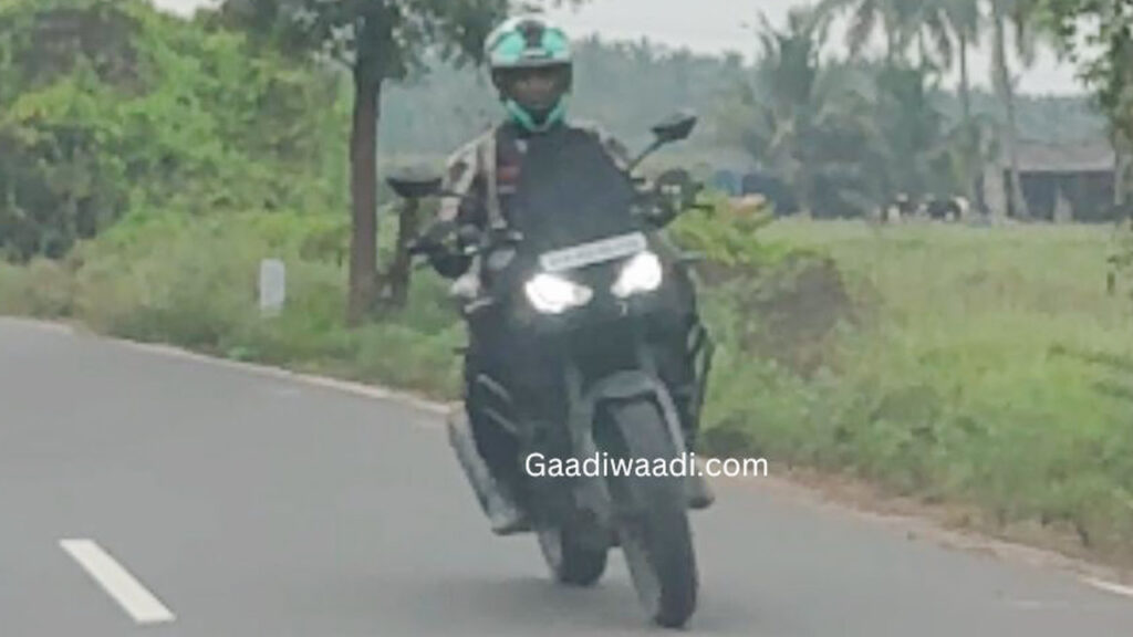 TVS Apache RTX 300 ADV Spy Shots Reveal Split Headlight Design