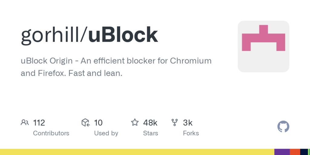 GitHub - gorhill/uBlock: uBlock Origin