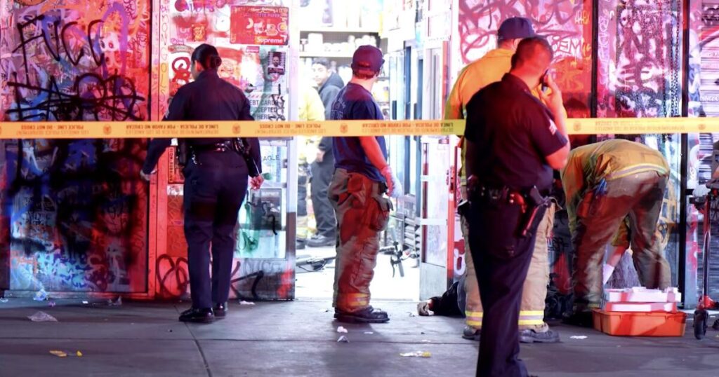 Two homeless men fatally shot near downtown L.A.'s Skid Row