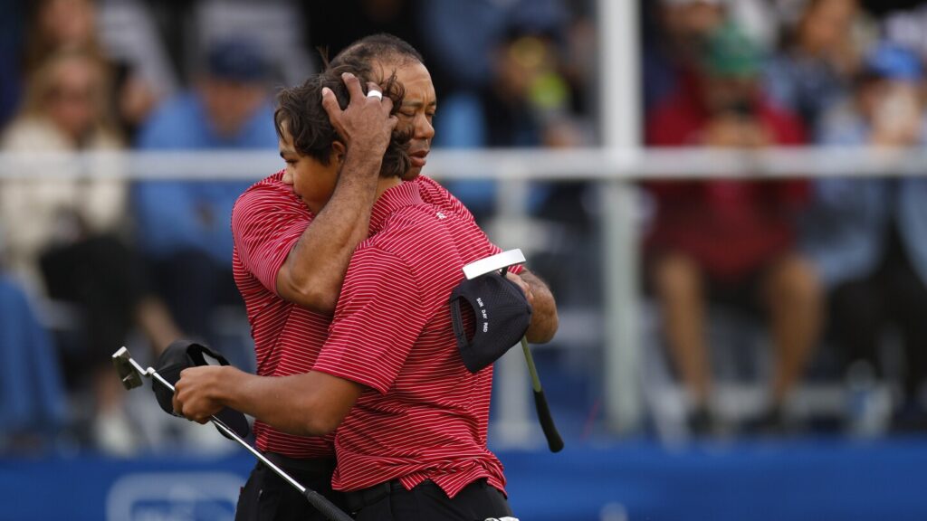 PNC Championship not storybook yet still special for Tiger Woods, son Charlie