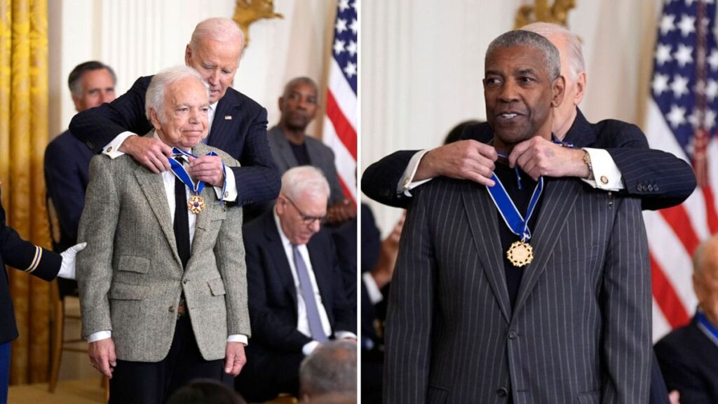 Video. Denzel Washington and Ralph Lauren receive Medal of Freedom from Biden