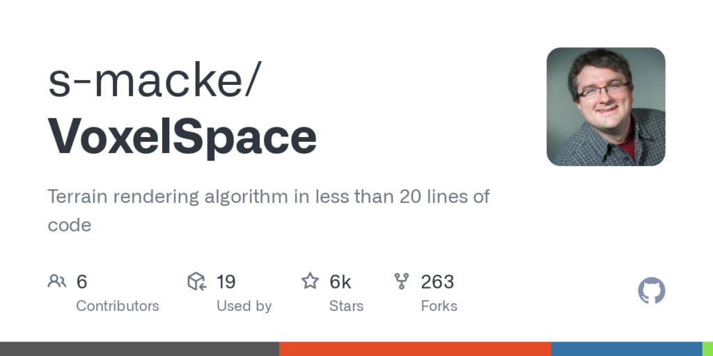 s-macke/VoxelSpace: Terrain rendering algorithm in less than 20 lines of code