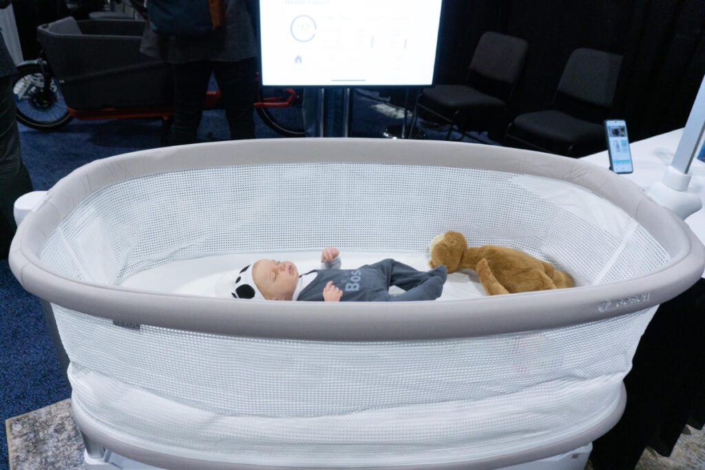 Bosch's AI-enabled bassinet tracks everything you'd ever want to know about your baby's sleep