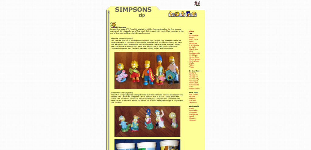 Republishing My Simpsons Fan Site, Twenty Years Later