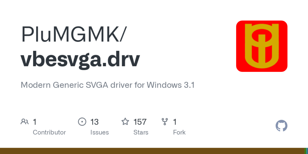 PluMGMK/vbesvga.drv: Modern Generic SVGA driver for Windows 3.1